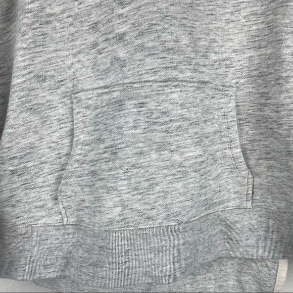 Madewell Light Gray Side Slit Hoodie Sweatshirt Pullover - Picture 2 of 8